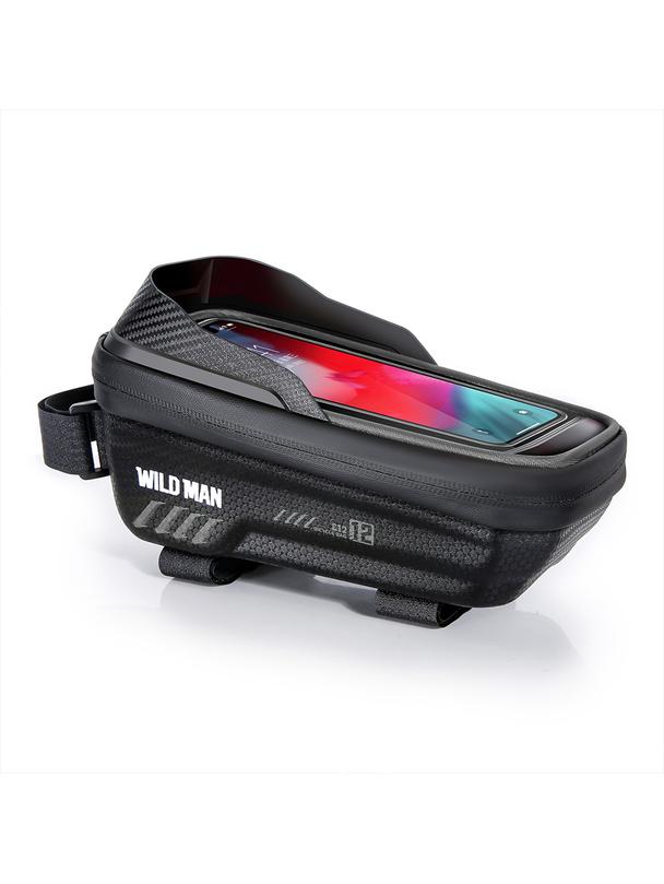 WILDMAN sakwa rowerowa na ramę na zamek 1L (4" - 7") ES12 czarna