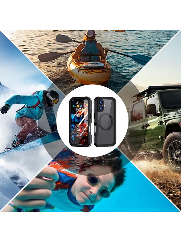 Futerał wodoodporny SHELLBOX GT kompatybilny z MagSafe do IPHONE 16 czarny