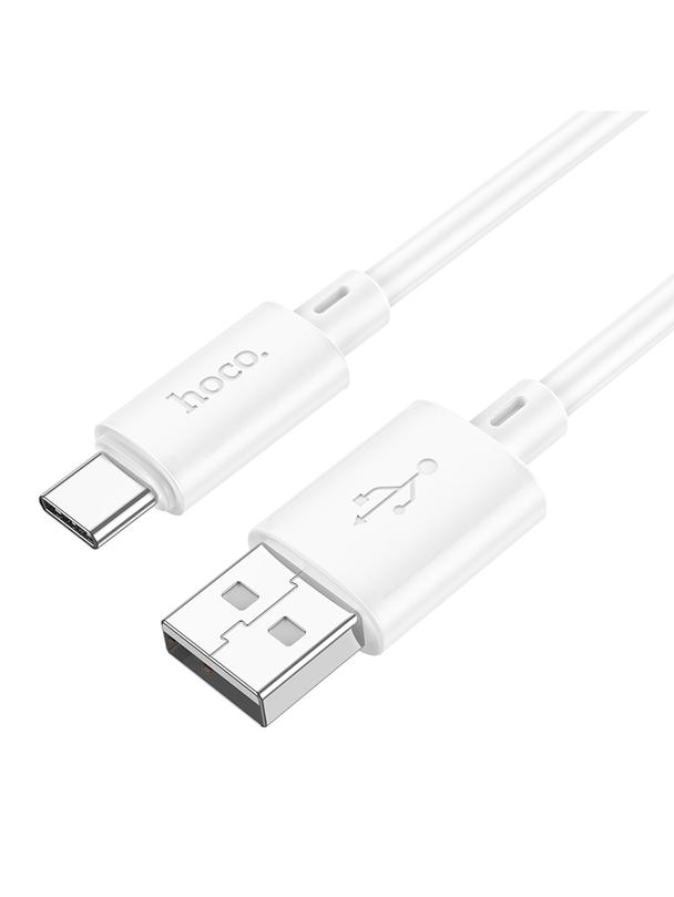 Kabel USB A do USB C Hoco 3A 1 m X88 biały