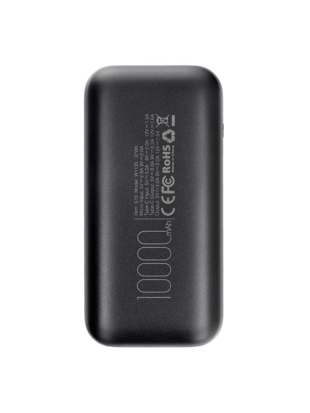 Powerbank Veger S10 (W1135) PD QC3.0 3A 20W 10000 mAh black