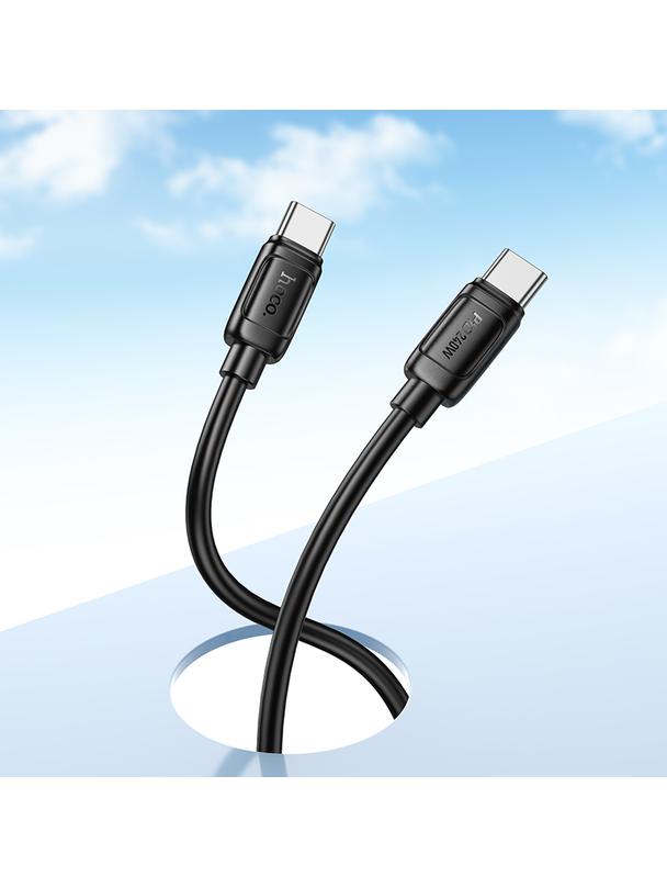 Kabel USB C do USB C Hoco PD 5A 240W 1 m X115 czarny