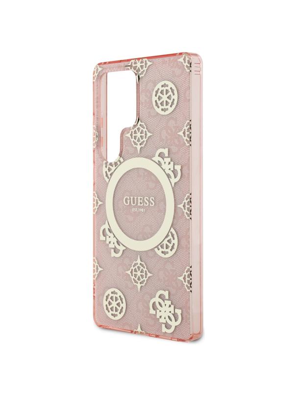 GUESS futerał do SAMSUNG S25 Ultra GUHMS25LH4PYEEP (Magnetic IML Peony on 4G Background) różowy
