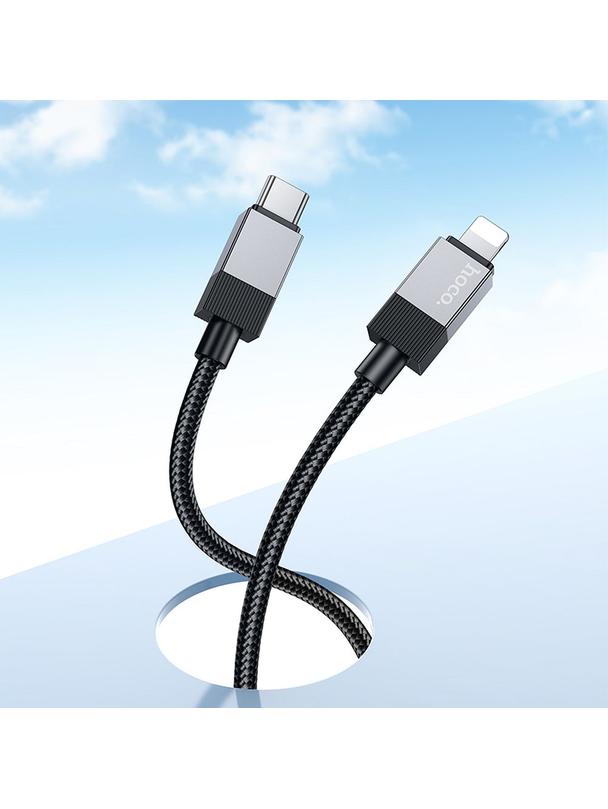 Kabel USB C do Lightning Hoco PD 27W 1 m X110 czarny