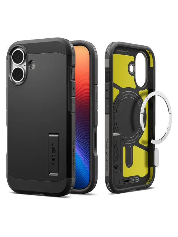 SPIGEN futerał TOUGH ARMOR MAG kompatybilny z MagSafe do IPHONE 17 black