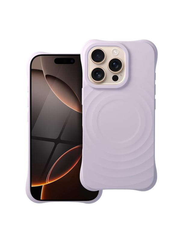 Silicone Zephyr Mag Cover kompatybilny z MagSafe do IPHONE 16 PRO liliowy