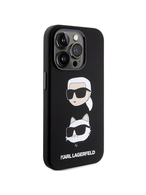 KARL LAGERFELD futerał do IPHONE 15 Pro KLHCP15LSDHKCNK (Silicone KC) czarny