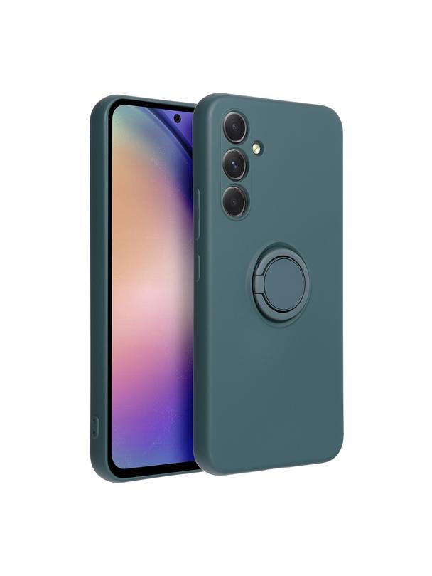 Futerał SILICONE RING do SAMSUNG A54 5G zielony