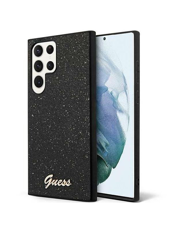 GUESS futerał do SAMSUNG S24 Ultra GUHCS24LHGGSHK (Glitter Script) czarny