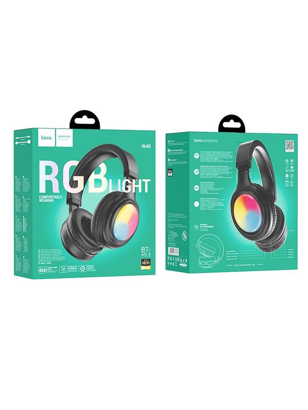 Słuchawki bezprzewodowe nauszne Hoco W48 czarne