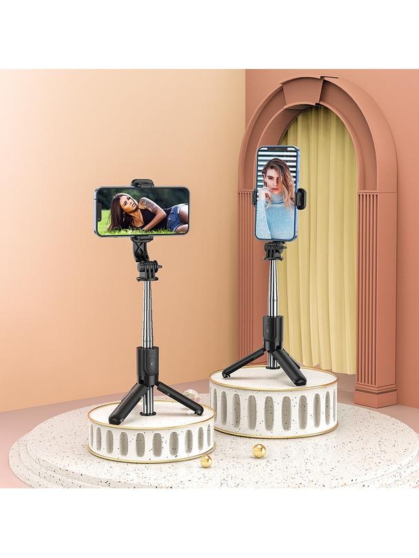Selfie stick Hoco tripod z pilotem bezprzewodowym K17 czarny