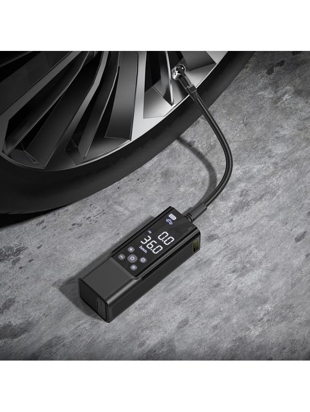 Kompresor samochodowy Hoco bezprzewodowy 5000mAh ZP7 czarny