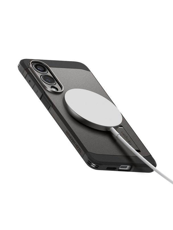 SPIGEN futerał TOUGH ARMOR kompatybilny z MagSafe do SAMSUNG S25 Edge gunmetal