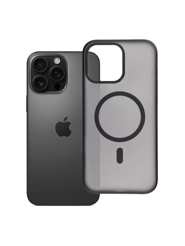 Futerał do iPhone 16 PRO MAX Flexline Mag Cover zgodny z MagSafe czarny