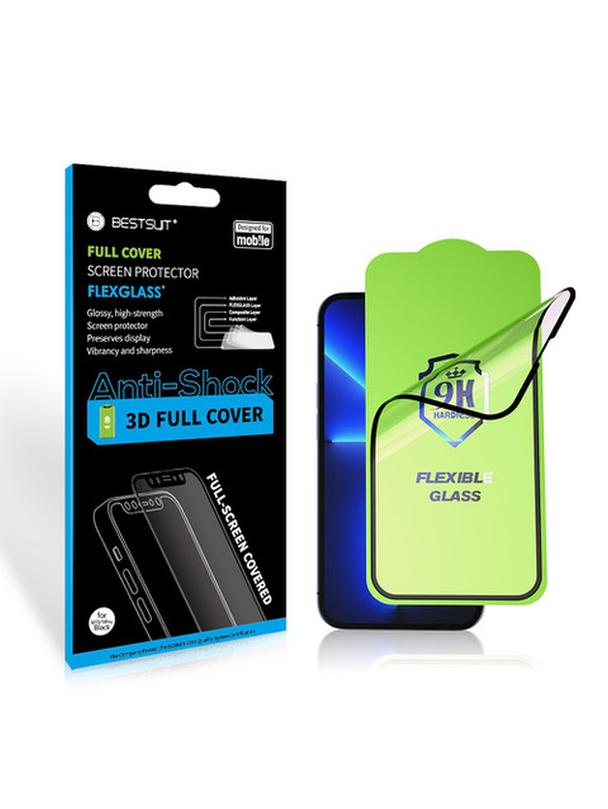 Szkło hybrydowe Bestsuit Flexible 5D Full Glue do Reno 13 5G czarny