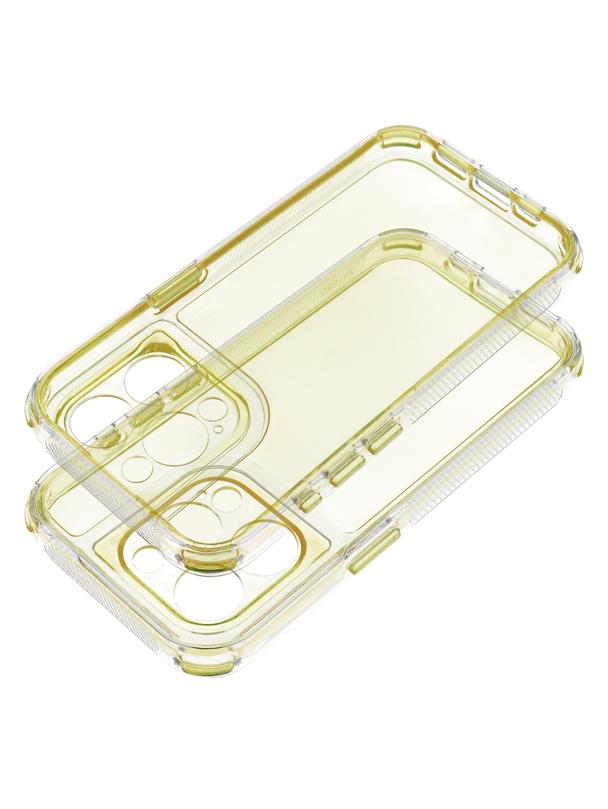 Futerał MATRIX CLEAR do IPHONE 15 żółty