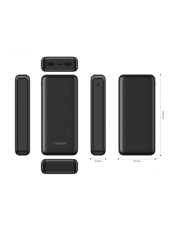 Powerbank Veger A20 (W2015) 2A 20000 mAh czarny EOL