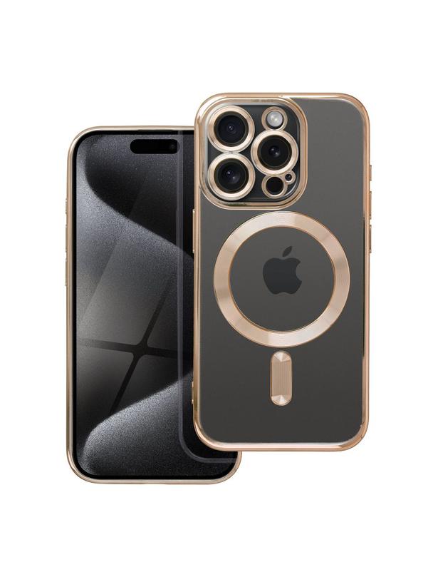 Futerał ELECTRO MAG COVER kompatybilny z MagSafe do IPHONE 15 Pro złoty