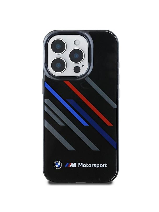 BMW futerał do IPHONE 16 Pro BMHCP16L23HTRAK (Motorsport IML Random Stripes) black