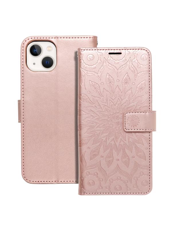 Kabura MEZZO Book do IPHONE 13 mandala złoty róż
