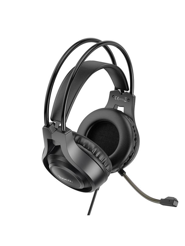 Słuchawki przewodowe nauszne Jack 3,5 mm Hoco W106 czarne