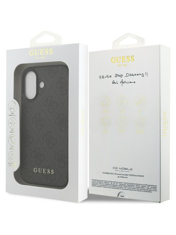 GUESS futerał do IPHONE 17 GUHCP17SG4GFGR (PU 4G Classic) czarny