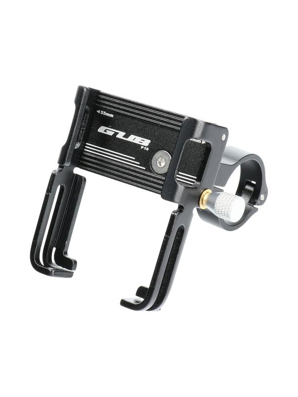 GUB uchwyt rowerowy na kierownicę P10 Aluminium + silikonowy uchwyt czarny