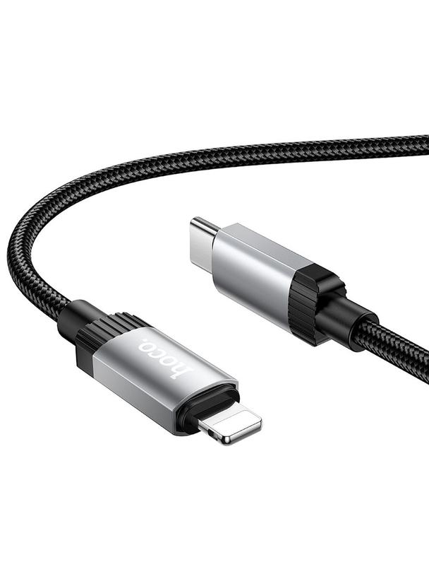 Kabel USB C do Lightning Hoco PD 27W 1 m X117 czarny