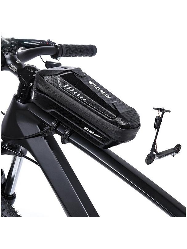 WILDMAN sakwa rowerowa na ramę na zamek 1L XS5 czarna