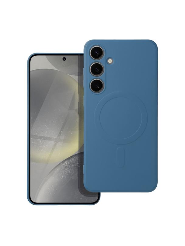Futerał SILICONE MAG COVER kompatybilny z MagSafe do SAMSUNG S26 niebieski