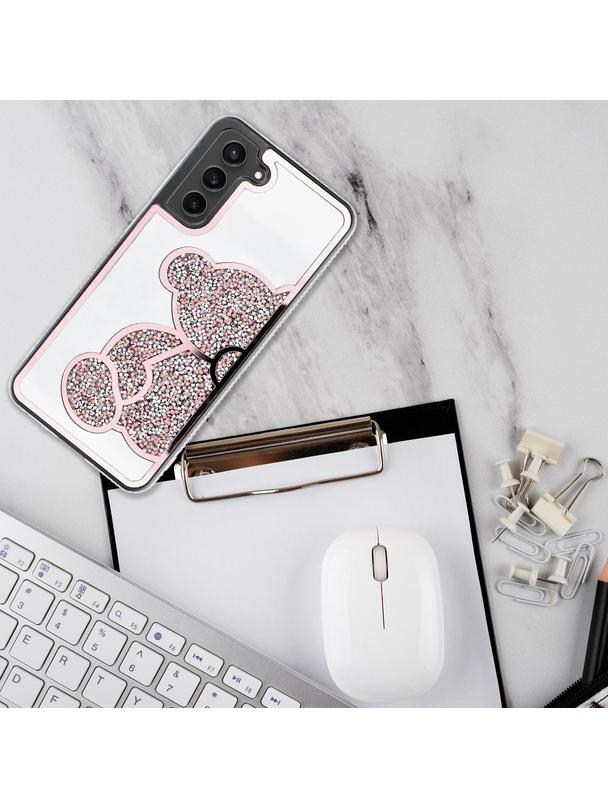 Futerał TEDDY BEAR do SAMSUNG A54 różowy