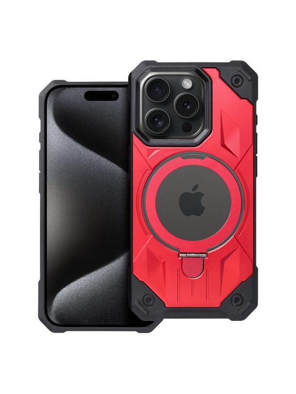 Futerał ARMOR MAG COVER kompatybilny z MagSafe do IPHONE 15 Pro czerwony