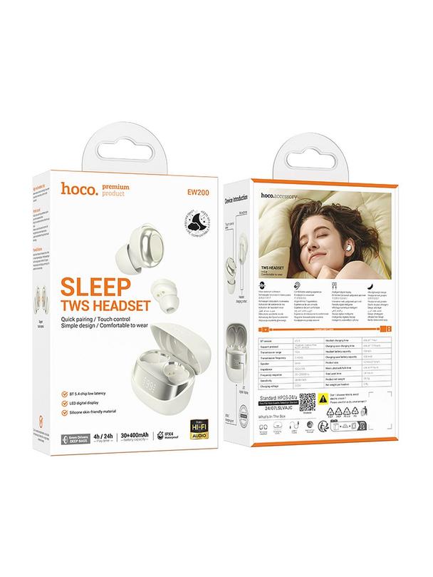 Słuchawki bezprzewodowe douszne Hoco TWS EW200 białe