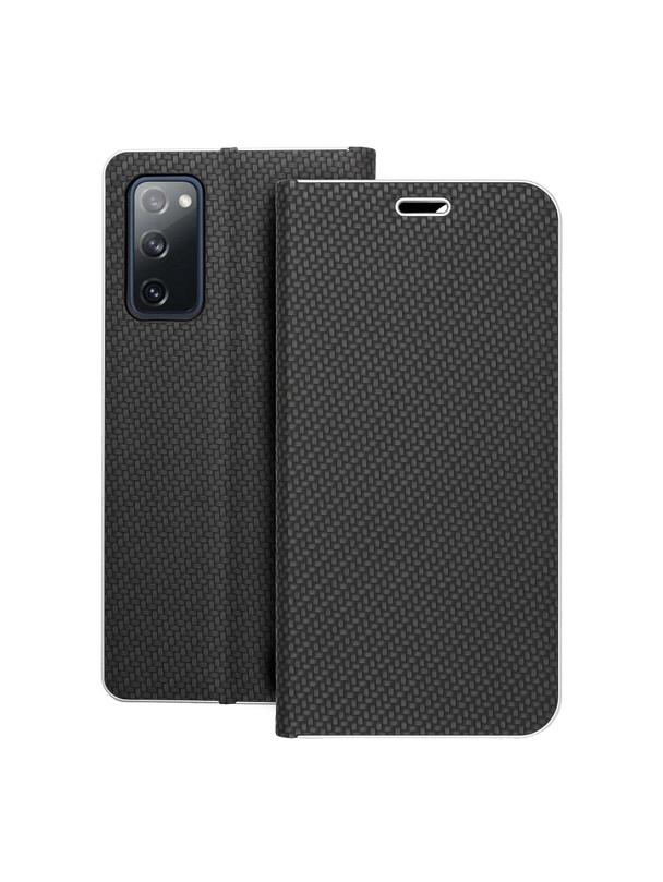 Kabura LUNA Book Carbon do SAMSUNG S20 FE / S20 FE 5G czarny
