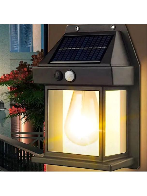 Lampa solarna LED do ogrodu elewacyjna RC-K-1536 czarna