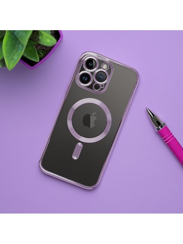 Futerał ELECTRO MAG COVER kompatybilny z MagSafe do IPHONE 17 Air fioletowy