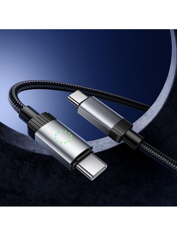 Kabel USB C do USB C Hoco 3A 60W 1 m X117 czarny