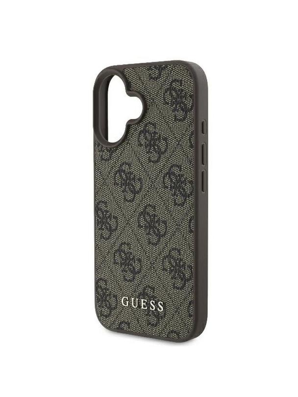 GUESS futerał do IPHONE 16 Plus GUHCP16MG4GFBR (PU 4G Classic) brązowy