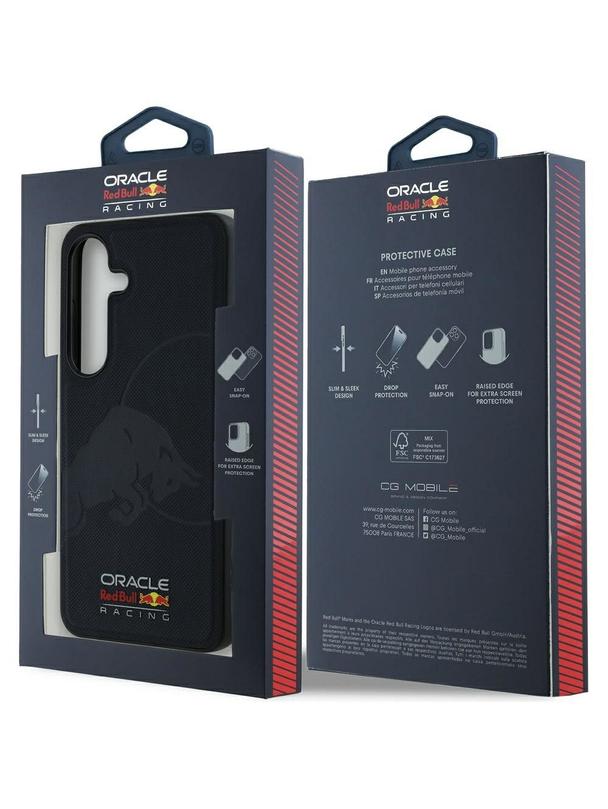 RED BULL futerał do SAMSUNG S25 RBHMS25S24PUBUFV (Magnetic Meshed PU W/ Debossed Bull) navy