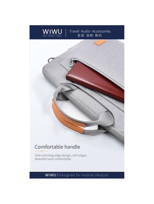 WiWU - Wodoodporna torba na laptopa 14" Pioneer Pro - szara