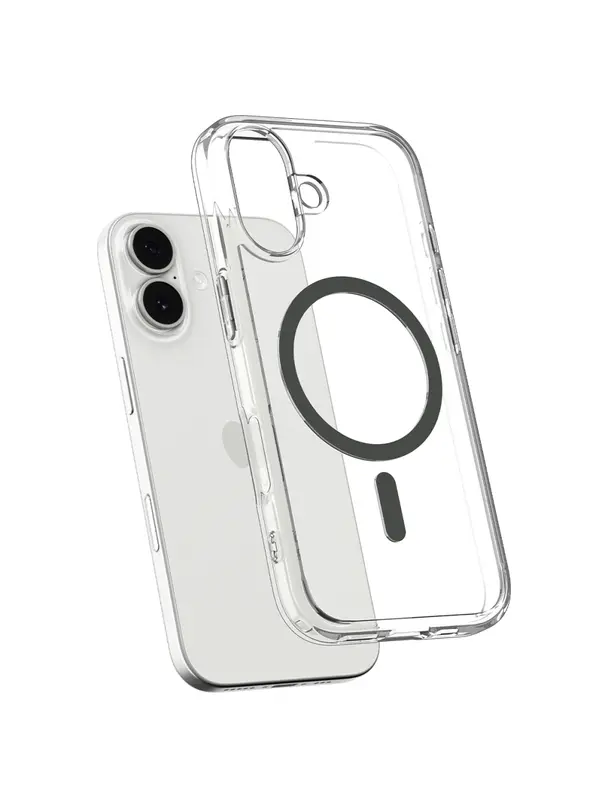 SPIGEN futerał ULTRA HYBRID MAG kompatybilny z MagSafe do IPHONE 17 clear graphite