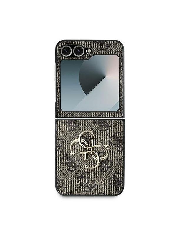 GUESS futerał do SAMSUNG Z Flip 6 GUHCZF64GMGBR (PU 4G Leather Metal Logo) brązowy