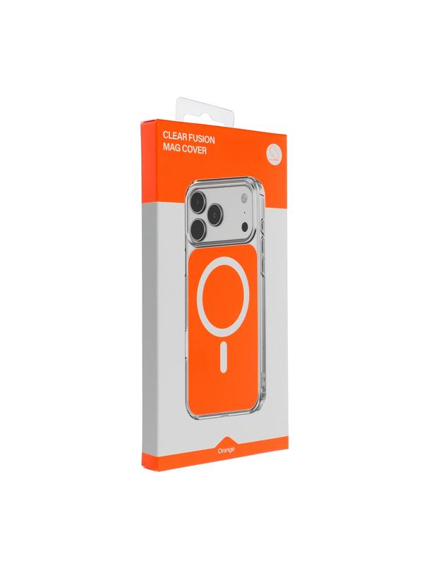 Futerał CLEAR FUSION MAG COVER kompatybilny z MagSafe do IPHONE 15 hermes orange