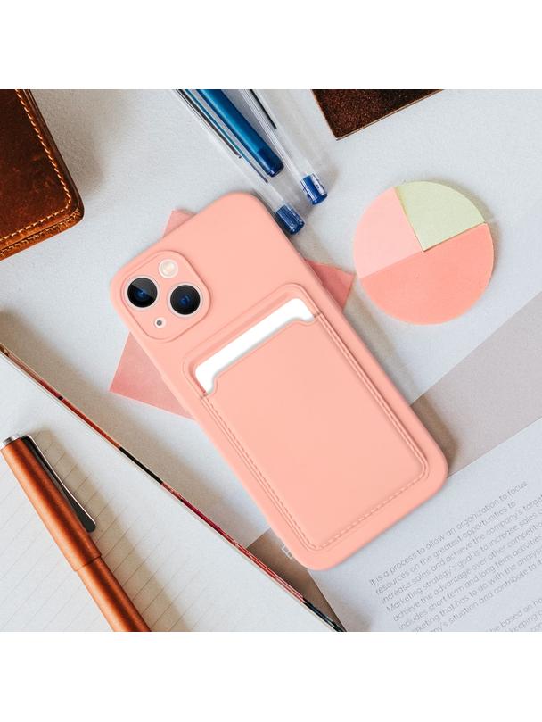 Futerał CARD CASE do IPHONE 15 Pro Max różowy