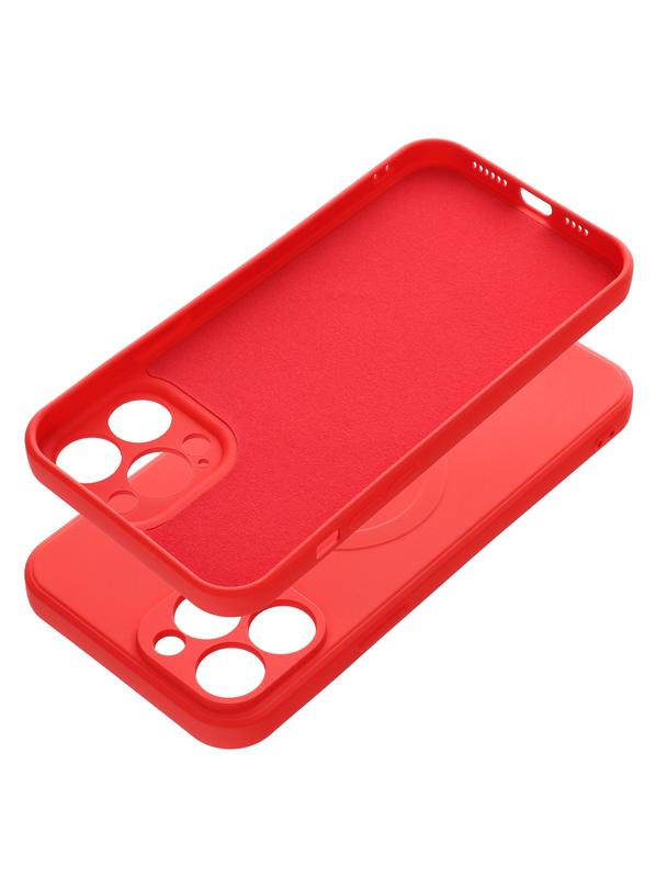 Futerał SILICONE MAG COVER kompatybilny z MagSafe do IPHONE 13 Pro Max czerwony
