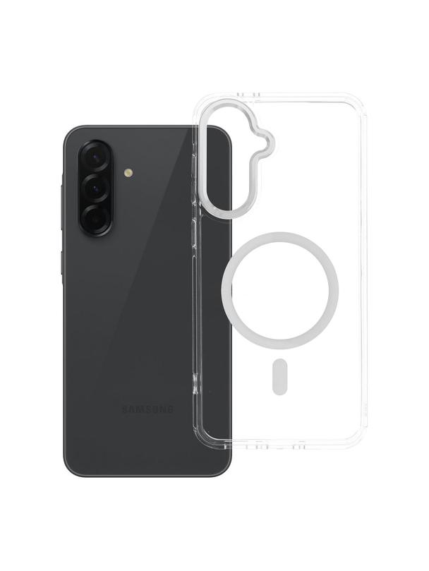 Futerał FRAME CLEAR HYBRID MAG COVER kompatybilny z MagSafe do SAMSUNG A36 transparentny
