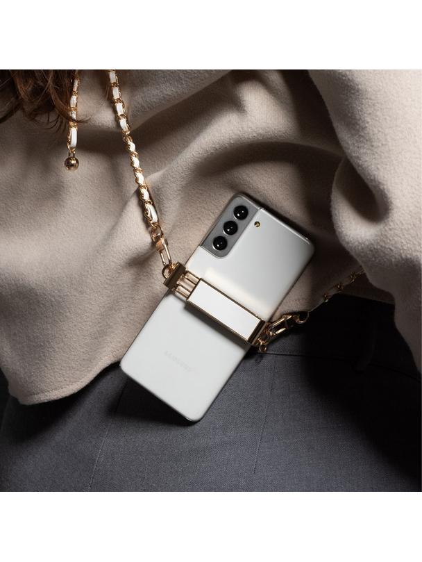 Łańcuch / Smycz z uchwytem GLAMOUR wszystkie modele max 80mm szer. BIAŁY