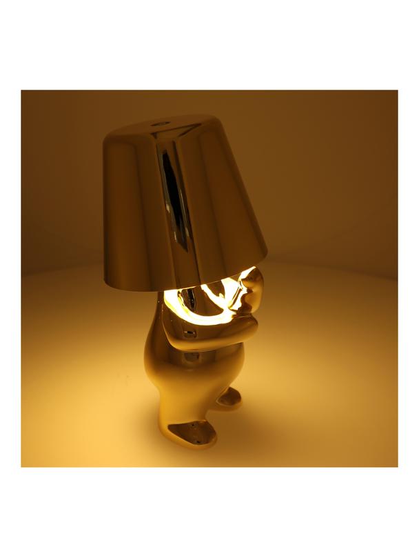 Lampka nocna GOLD MAN Art Deco stojący (wzór 3) MLTL