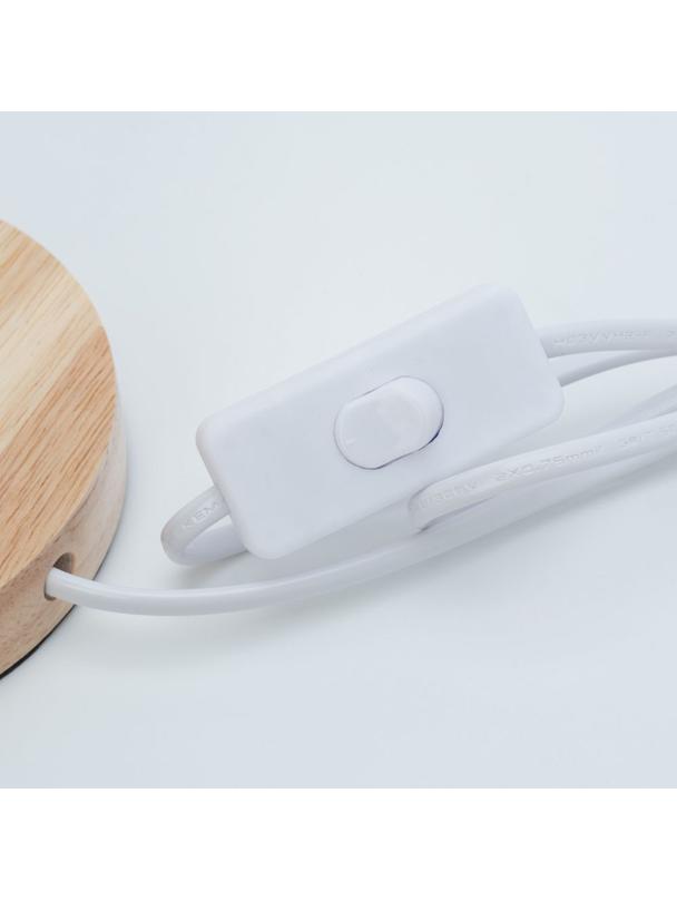 Lampka nocna z piórkiem Art Deco czerwona CBDPH