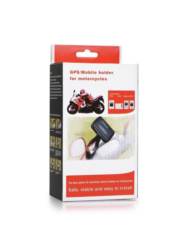 Uchwyt motocyklowy na zamek wodoodporny ( 6,4" - 8" ) CM757 czarny