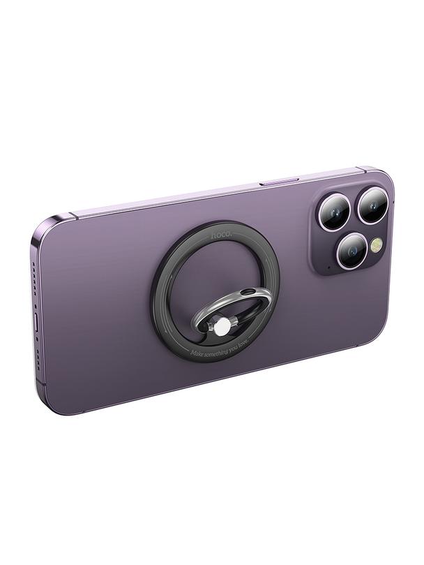 Uchwyt na telefon na palec Hoco magnetyczny Ring GH1 czarny